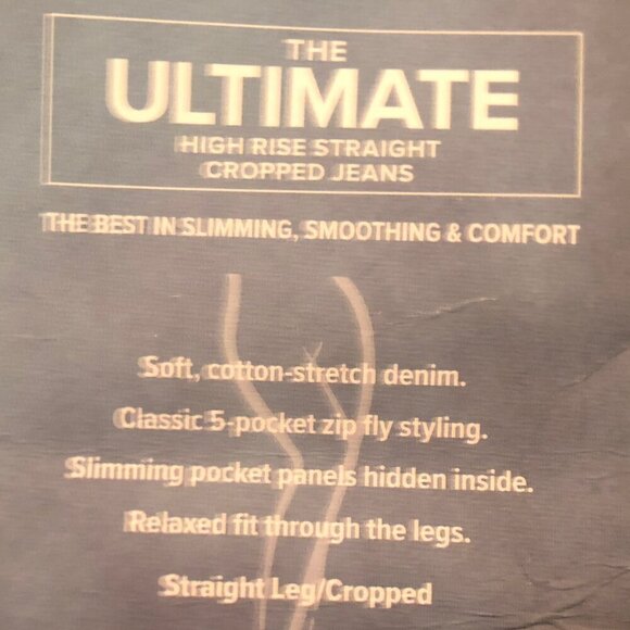 NWT Soft Surroundings The Ultimate High Rise Straight Cropped Jeans sz 4 - Picture 7 of 14